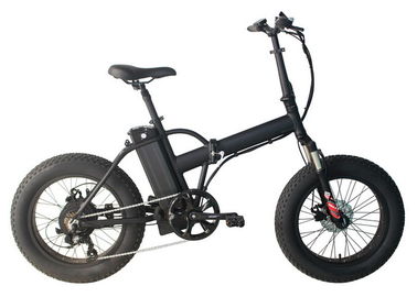 La ruota grassa piegante della bici di aiuto elettrico gradua 20" secondo la misura esposizione di LED della forcella della sospensione